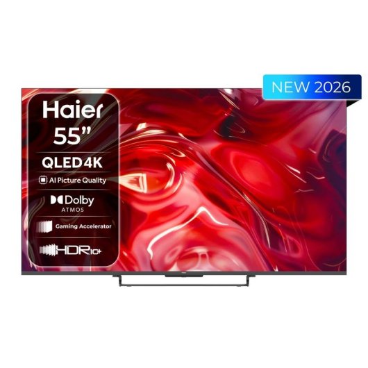 TV Haier QLED H55S85GUX 55" 4K UltraHD 60Hz Smart TV Google TV HDR10+ Dolby Atmos