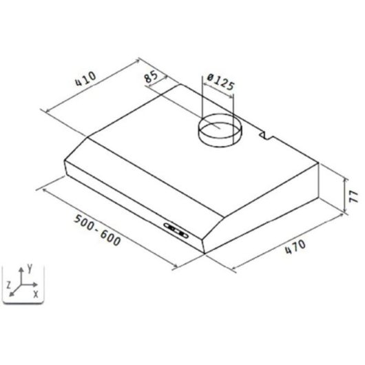 Dunstabzugshaube Respekta DH 640 IXL Abluft 60cm LED Edelstahl