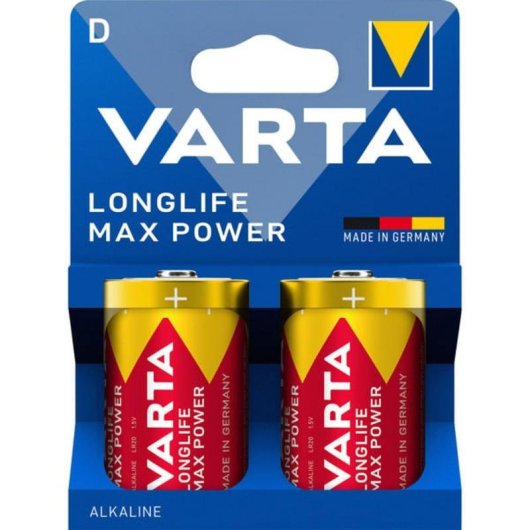 Alkaline Batterie VARTA Longlife Max Power LR20 (D) 1,5V - 2 Stück