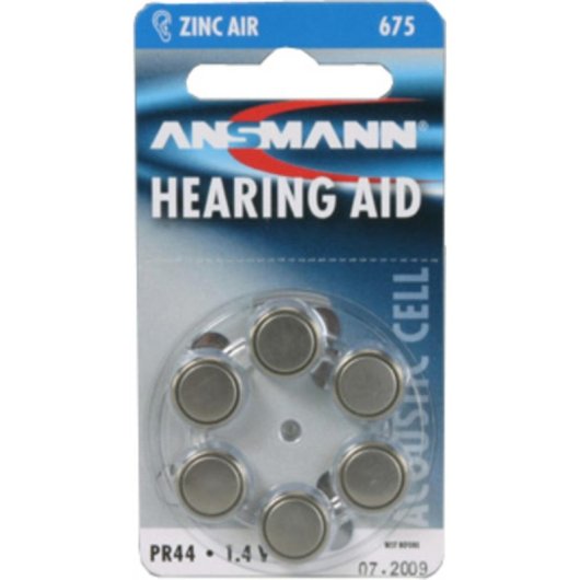 Knopfzelle Ansmann AZA 675 Zinc-Carbon 1,4 V - 6 Stück