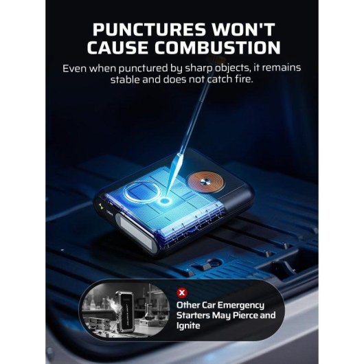 Autostartgerät AFERIY GK03 2000A Natrium-Ionen 27500mAh Schwarz
