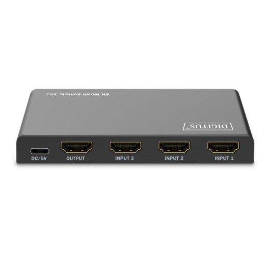 HDMI Switch Digitus 8K 3x1 60Hz HDR USB-C