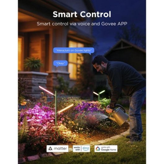 Gartenleuchte LED Govee RGBICWW 1100 lm IP66 Dimmbar