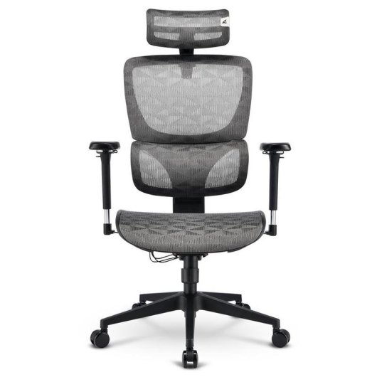 Bürostuhl Sharkoon OfficePal C40M Grau mit Mesh-Sitz und Mesh-Rückenlehne