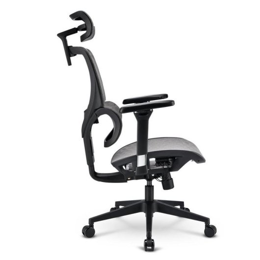 Bürostuhl Sharkoon OfficePal C40M Grau mit Mesh-Sitz und Mesh-Rückenlehne