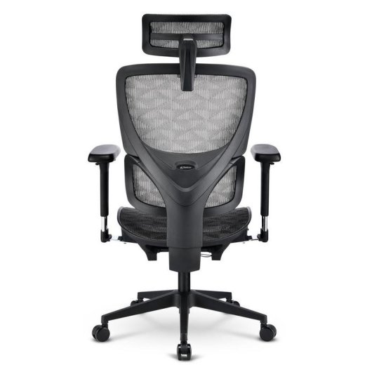 Bürostuhl Sharkoon OfficePal C40M Grau mit Mesh-Sitz und Mesh-Rückenlehne