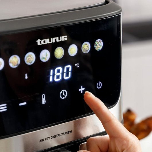 Airfryer Taurus AIR FRY DIGITAL 7S VIEW Venster 6,5L 1600W Touchpaneel