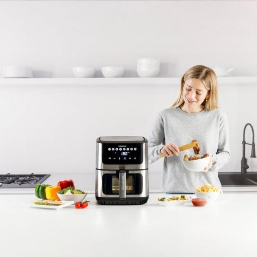 Airfryer Taurus AIR FRY DIGITAL 7S VIEW Venster 6,5L 1600W Touchpaneel