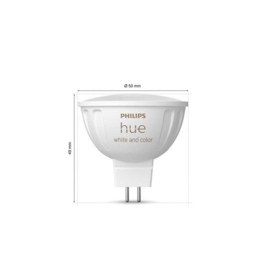 Punto de iluminación inteligente Philips Hue White and Color ambiance MR16 Bluetooth/Zigbee GU5.3 LED