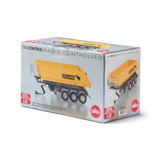 Rimorchio Siku 6734 1:32 Giallo/Nero Telecomando