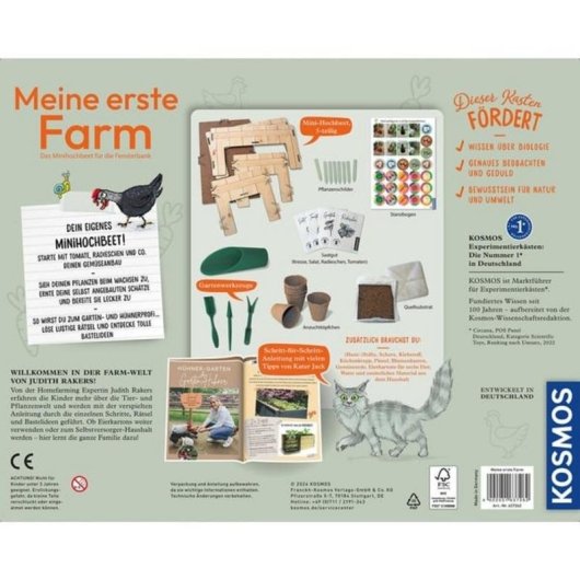 Kit d'Expériences KOSMOS Ma Première Ferme Biologie Enfants