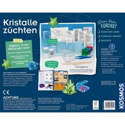 Kit di Esperimenti KOSMOS per Coltivare Cristalli