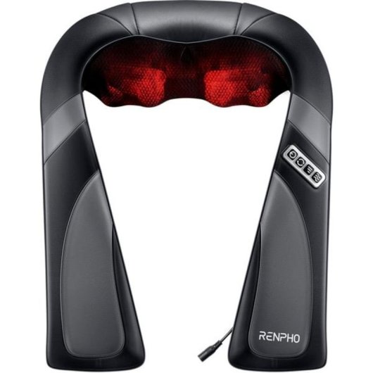 Masajeador Renpho U-Neck Go Shiatsu Carbón Negro