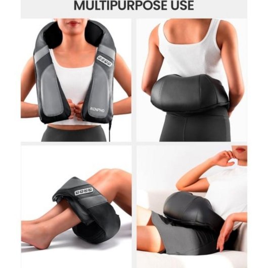 Masajeador Renpho U-Neck Go Shiatsu Carbón Negro