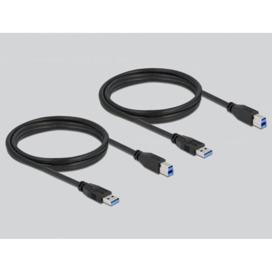 Switch DeLOCK 2 Ports USB 3.0 5 Gbit/s mit Taster und Magnetmontage