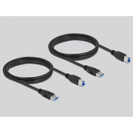 Switch DeLOCK 2 Ports USB 3.0 5 Gbit/s mit Taster und Magnetmontage