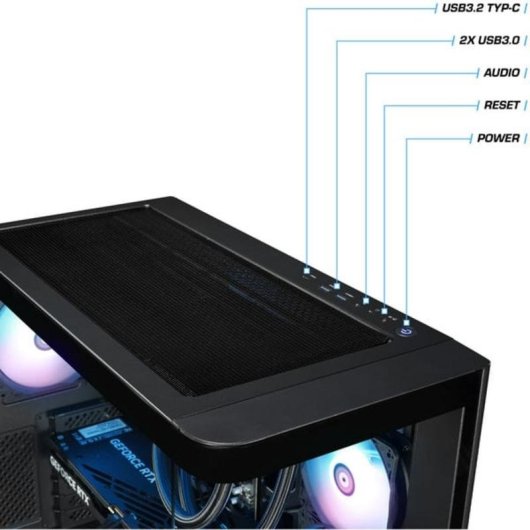 PC de bureau Thermaltake PC-000097-DE AMD Ryzen 7 7800X3D 32GB 1TB SSD RTX 5070 Windows 11 Pro RGB