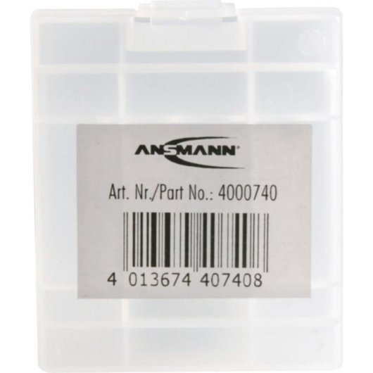 Batteriefach Ansmann 4000740 Transparent Weiß 4 AAA/AA