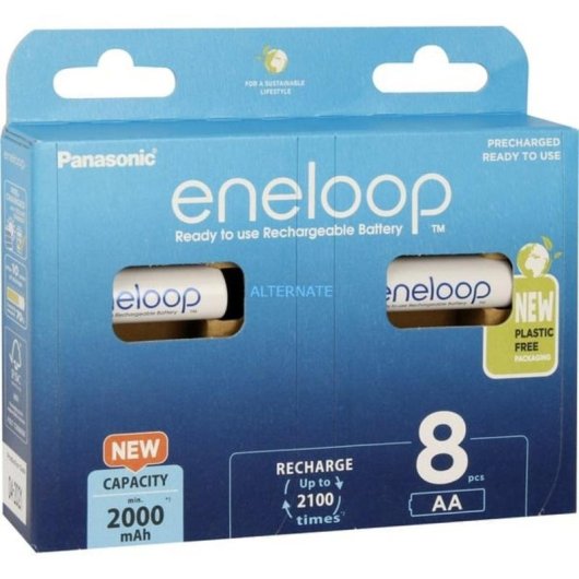 Panasonic eneloop AA Akku 1,2 V 2000 mAh 8 Stück