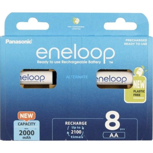 Panasonic eneloop AA Akku 1,2 V 2000 mAh 8 Stück