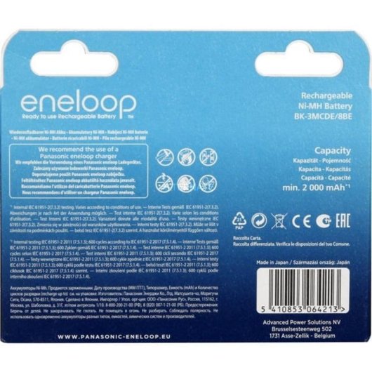 Panasonic eneloop AA Akku 1,2 V 2000 mAh 8 Stück