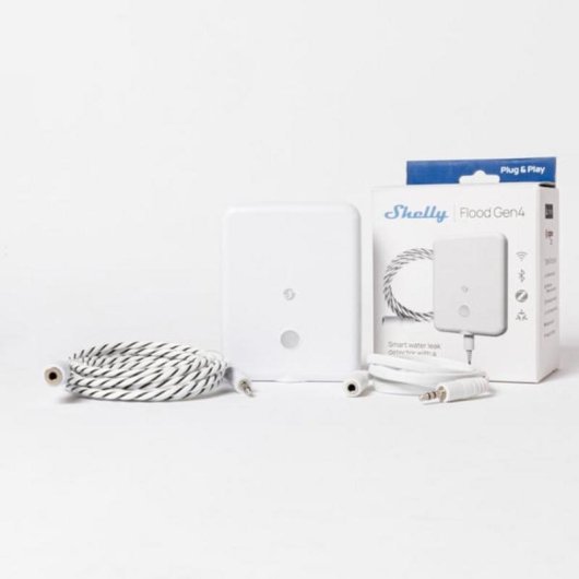 Rilevatore di perdite d’acqua Shelly Flood Gen4 wireless Wi-Fi Zigbee