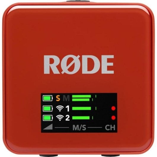 Micrófono Rode Wireless GO Gen 3 USB omnidireccional sin cable rojo oscuro