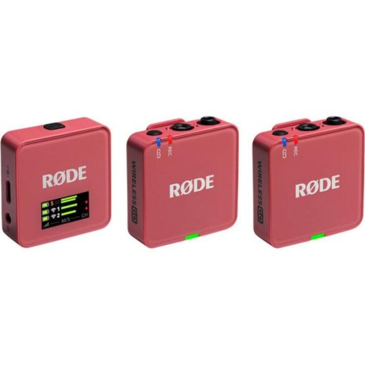 Micrófono Rode Wireless GO Gen 3 USB-C omnidireccional con clip rosa