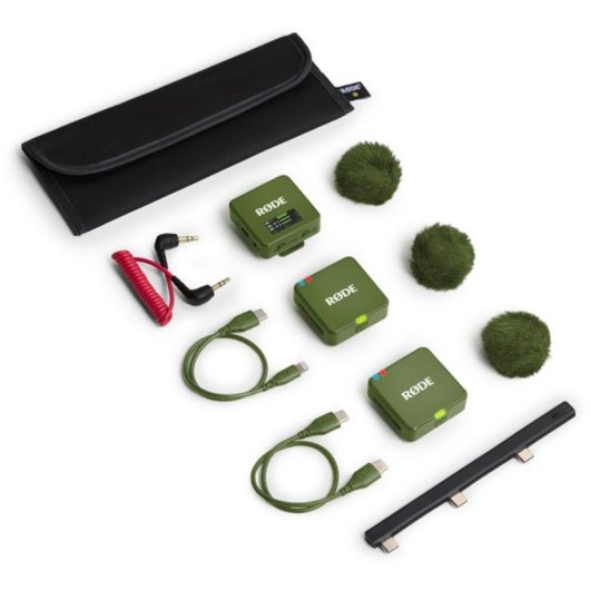 Micrófono Rode Wireless GO Gen 3 USB omnidireccional con clip y batería integrada