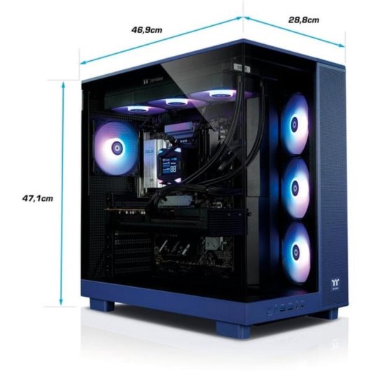 PC de bureau Thermaltake PC-000117-DE AMD Ryzen 7 7800X3D 32GB 1TB SSD RX 9070 XT Windows 11 Pro