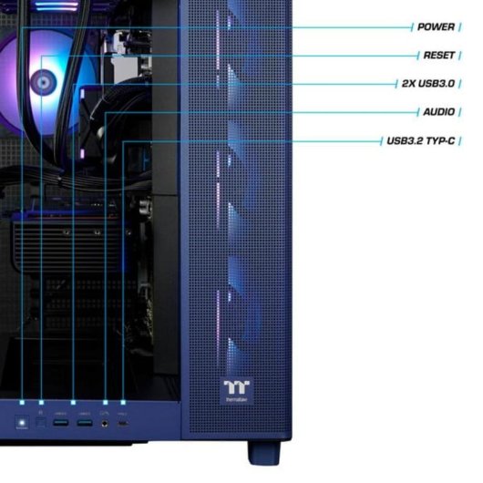 PC de bureau Thermaltake PC-000117-DE AMD Ryzen 7 7800X3D 32GB 1TB SSD RX 9070 XT Windows 11 Pro