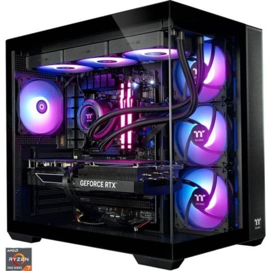 PC de bureau Thermaltake PC-000087-DE AMD Ryzen 7 7800X3D 32GB 2TB SSD RTX 5070 Ti Windows 11 RGB