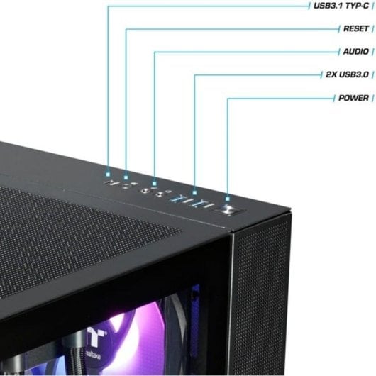 PC de bureau Thermaltake PC-000087-DE AMD Ryzen 7 7800X3D 32GB 2TB SSD RTX 5070 Ti Windows 11 RGB