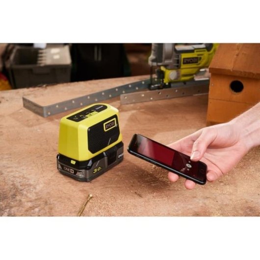 Altavoces Ryobi Portátil Bluetooth 4.2 Verde/Negro 5W Compacto