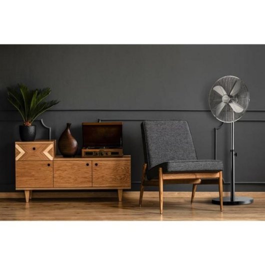 Ventilatore a Piantana Steba VT S6 50W 43cm 3 Velocità Oscillante Altezza Regolabile Gunmetal