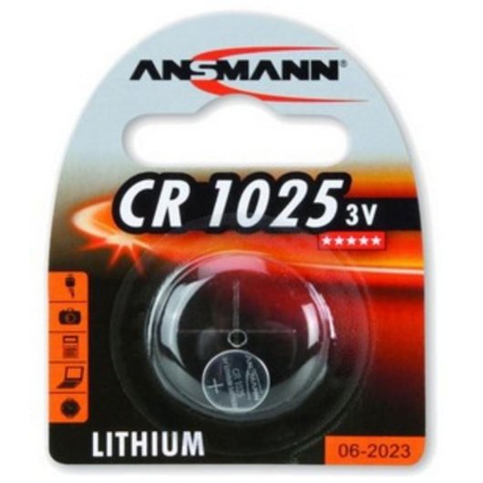 Ansmann CR1025 3V Lithium Knopfzelle