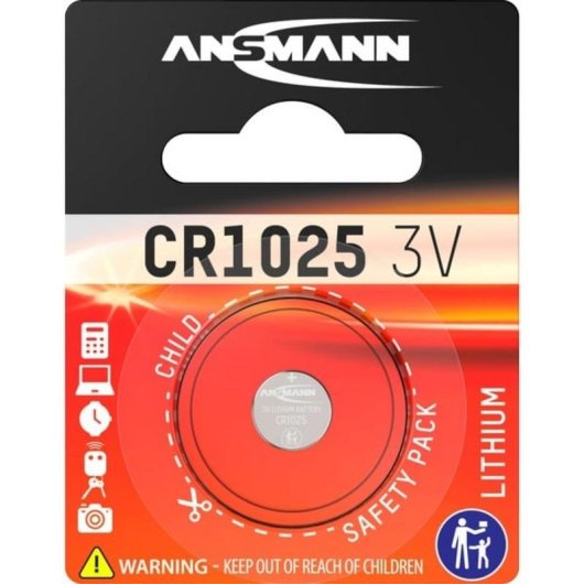 Ansmann CR1025 3V Lithium Knopfzelle