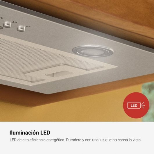 Campana extractora Fagor Grupo filtrante 391 m3/h 60cm mandos pulsantes