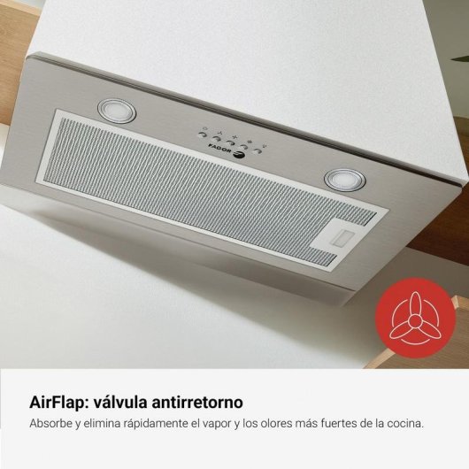 Campana extractora Fagor Grupo filtrante 391 m3/h 60cm mandos pulsantes