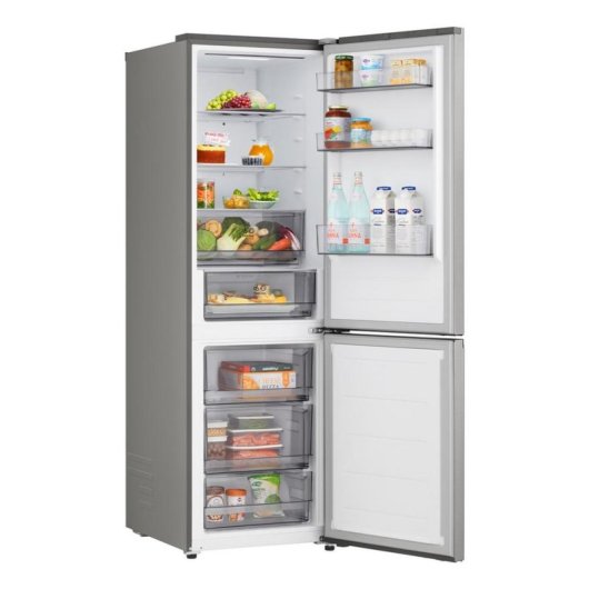 Frigorífico Combi LG GBBSJ11DPY Total No Frost 186 cm 333 L D Prateado WiFi