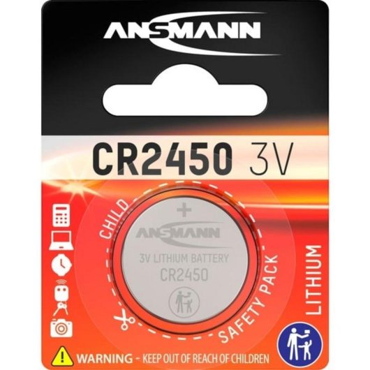 Pile bouton Ansmann CR2450 Lithium 3V