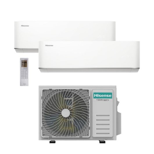Aire Acondicionado MultiSplit 2x1 Hisense 3.010 Frigorías A++ Inverter Bomba de Calor WiFi Mando a Distancia R32
