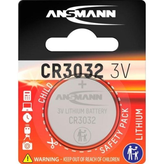 Pila de botón Ansmann CR3032 Litio 3V 550 mAh