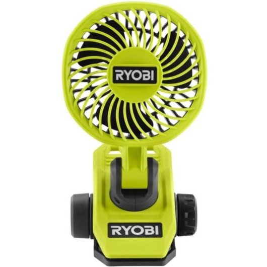 Mini Ventoinha de Clip Ryobi RCF4-0 4V 2 Velocidades Sem Fios Cabeça Giratória