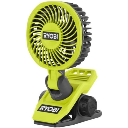 Mini Ventoinha de Clip Ryobi RCF4-0 4V 2 Velocidades Sem Fios Cabeça Giratória