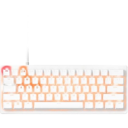 Teclado Razer Huntsman V3 Pro Mini óptico gaming compacto RGB blanco