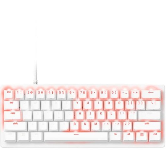 Teclado Razer Huntsman V3 Pro Mini óptico gaming compacto RGB blanco
