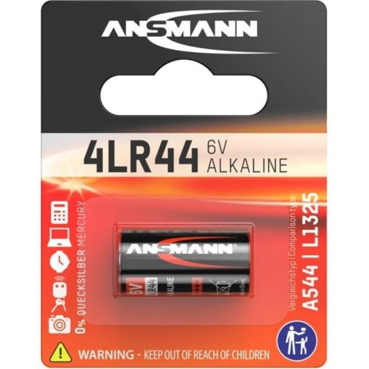 Pilha botão Ansmann 4LR44 Alcalina 6V 155 mAh