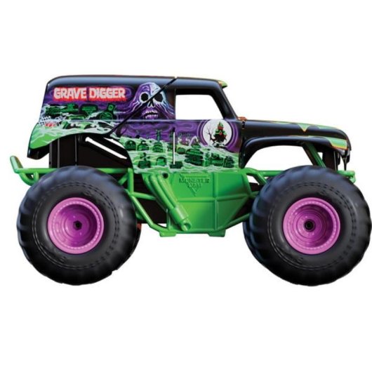 Camion Radiocomandato Monster Jam Grave Digger 1:15 Smash & Bash