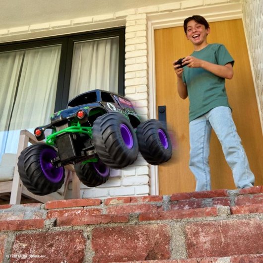 Camion Radiocomandato Monster Jam Grave Digger 1:15 Smash & Bash